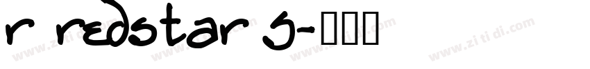 r redstar S字体转换